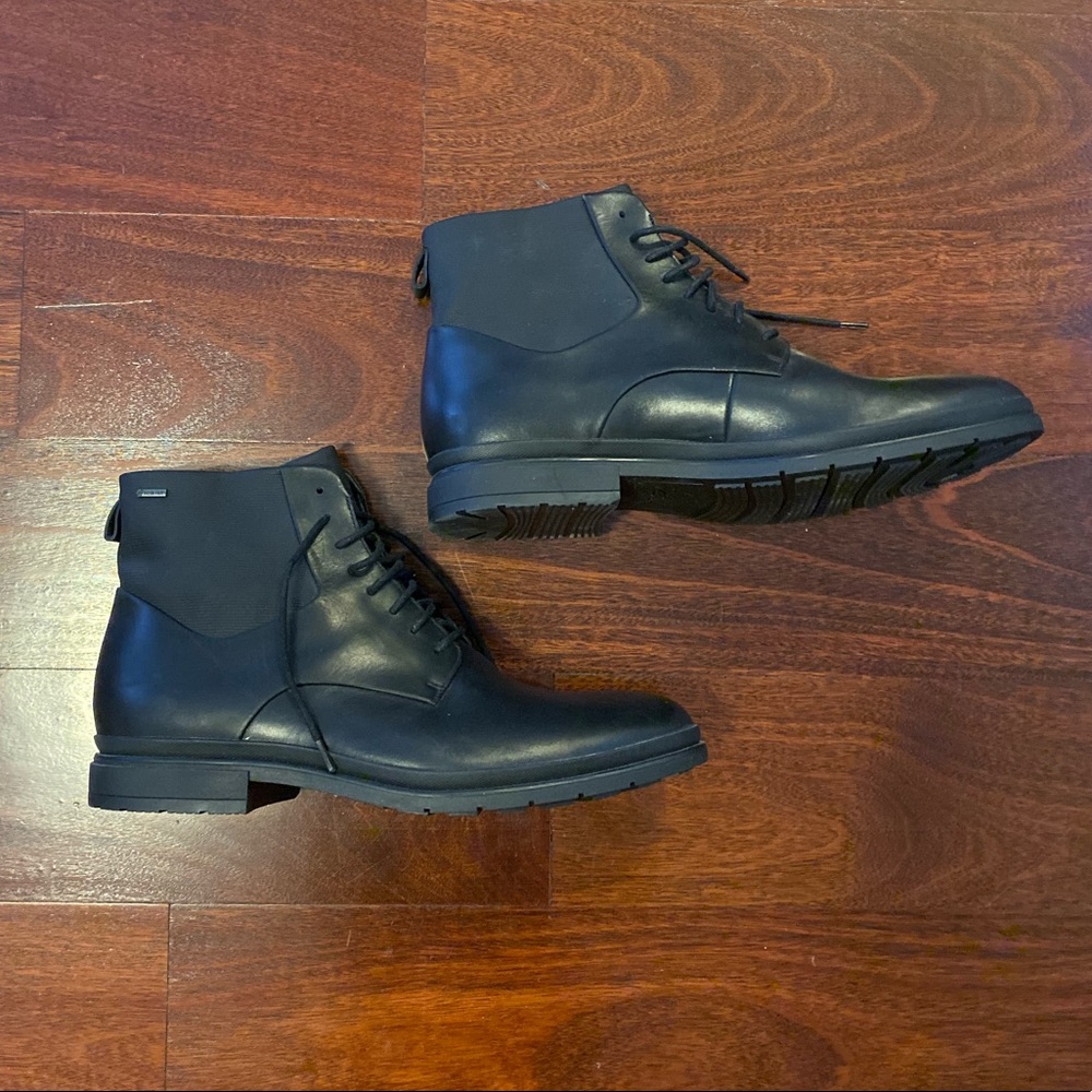 Clarks GORE-TEX Waterproof Black Leather Boots